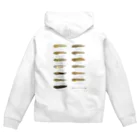 さちこの生物雑貨の身近なオタマジャクシ13種 Zip Hoodie