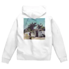 cocomane.artのビーチサイドハウス Zip Hoodie