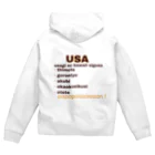 うさぎのUSA（うーさ）🐰のうさぎのかわいいパーカー Zip Hoodie