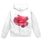 でおきしりぼ子の実験室のThe Rose (Half-blooming) Zip Hoodie