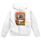 気ままに創作　よろず堂の精肉店いろどり 背景あり Zip Hoodie