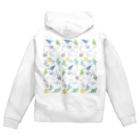 まめるりはことりのたくさんセキセイインコちゃん【まめるりはことり】 Zip Hoodie