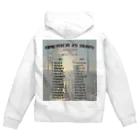 WELCOME TO AMERICAの俺たちのアメリカ 89TOUR復刻ジップパーカー WHITE Zip Hoodie