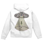 サユリアリティネオ🛸のUFOから宇宙人 Zip Hoodie