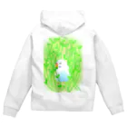 Lily bird（リリーバード）の豆苗まみれのセキセイちゃん Zip Hoodie