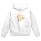 Draw freelyのおでん　ちくわぶ Zip Hoodie