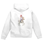 カラダマニアちゃんねる公式ショップのカラダマニア脳みそくん Zip Hoodie