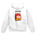 gemgemshopのポテチは飲み物 Zip Hoodie