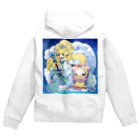 Sunny day blueのアマビエちゃーーーん！ Zip Hoodie