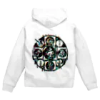 福陀落海灣公司の金剛種子曼荼羅 Zip Hoodie