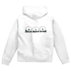 ずっこ（zucco.)の顔を出したラッコ達 Zip Hoodie