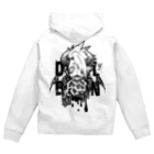 デヴィルブレイン通販部SUZURI店のDEVILBRAIN Zip Hoodie