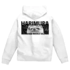 ハリネズミ針村のHARIMURA（黒） Zip Hoodie