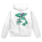 イラスト MONYAAT のオレサマガエル Zip Hoodie