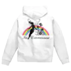 Iris EntertainmentのIris Entertainmentジップパーカー(白) Zip Hoodie