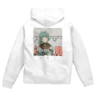 靴沢コロリのwktkショップ🐰の退屈で窮屈で Zip Hoodie