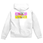 QuokkaGOODSの前も後ろもクオッカHAPPY Zip Hoodie