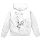 ごまじゅにあの狼パーカー ジップ Zip Hoodie