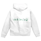 nanairoのhand&　よろしくね / バックプリント Zip Hoodie