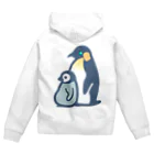 かわずやのぺんぎんのおやこ（カラー） Zip Hoodie