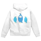 くらきち ONLINE SHOPのねこタイツと青い鳥 Zip Hoodie