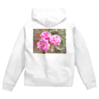 kopanの虹の世界のpink Rose Zip Hoodie