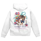 milkchaiのキャンディポット Zip Hoodie