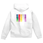 NINEの水彩 五色帯 Zip Hoodie