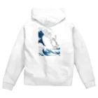 INIの鳥獣戯画×富嶽三十六景 Zip Hoodie