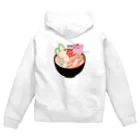 Draw freelyの居候　海鮮丼ver Zip Hoodie