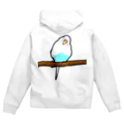 Lily bird（リリーバード）の眠たいインコ① Zip Hoodie