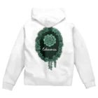 Alba spinaのエケベリア グリーン Zip Hoodie