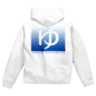 温泉グッズ@ブーさんとキリンの生活の温泉ごくらく（ブルー） Zip Hoodie