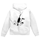 お茶の飛び出しオルカ Zip Hoodie