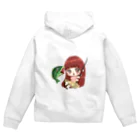 釣り師こしっちゃんのバザーのこしっちゃん Zip Hoodie