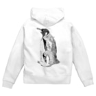 ３２１６のペンギン Zip Hoodie