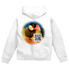 推しのある人生をの文鳥のはるさめちゃん Zip Hoodie