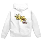 ハッピー・ラブラドールズのドーナツをつまむイエローラブラドール Zip Hoodie