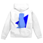 studio Leafのスコティッシュフォールドの杏ちゃんと○ Zip Hoodie