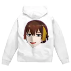 竹相カギのゴミフリマのKAGI’s FACE Zip Hoodie