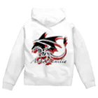 箱庭金魚❀暁姫のAmadaFamiliaトライバルドラゴンver1 Zip Hoodie