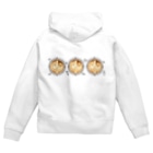 Prism coffee beanの【Lady's sweet coffee】ラテアート エレガンスリーフ  / With accessories ～2杯目～ Zip Hoodie