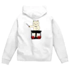 ＋Whimsyの指揮者ねこ Zip Hoodie