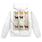 よもぎたけのこの柴犬(背) Zip Hoodie