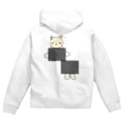 ＋Whimsyのイリュージョンねこ Zip Hoodie