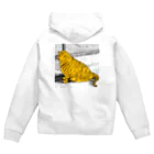 umbrella shopのデブトラちゃん モノクロ背景 Zip Hoodie