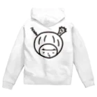 きくのらくがきのきくの顔　寝顔 Zip Hoodie