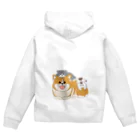 大林ゆこの甘えん坊猫とコーギー（背景なし） Zip Hoodie