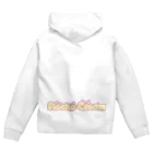 Floche Cream Official Goods Storeのピンクロゴジップパーカー Zip Hoodie