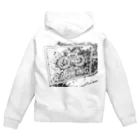 わらしゃんどのPARKING（モノクロver.） Zip Hoodie